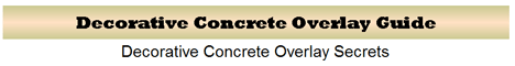 Decorative Concrete Guide