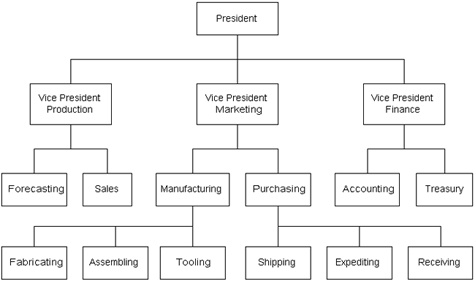 Figure 2-2: Illustrative Hierarchical Structure of Management Functions