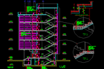 AutoCAD Drafting of Cultural Centre: Section B-B