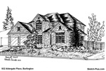 Architectural Sketch: 932 Aldergate Place, Burlington
