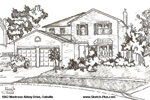 Architectural Sketch: 1062 Montrose Abbey Drive, Oakville