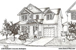 House Sketch of 2200 Kenneth Crescent, Burlington