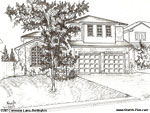 Architectural Sketch: 2382 Cummins Lane, Burlington