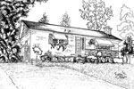 House Sketch of 1303 Princeton Crescent, Burlington